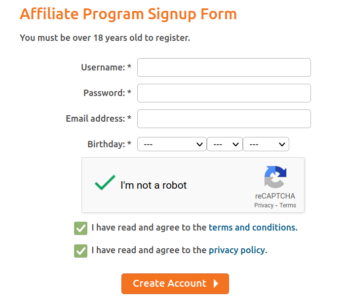 Chaturbate Affiliate Signup